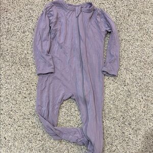 Kyte BABY Lavender Long-Sleeve Footless Zipper Pajamas